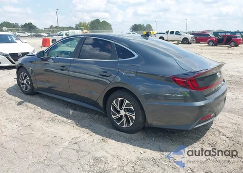 2022 Hyundai Sonata Hybrid Blue из США, поврежденный, VIN KMHL24JJ5NA048435